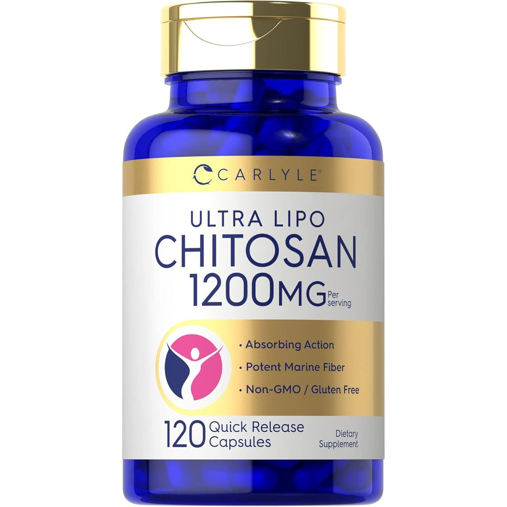 Carlyle Chitosan Supplement 1200Mg | 120 Quick Release Capsules | Non-Gmo, Gluten Free | Ultra Lipo