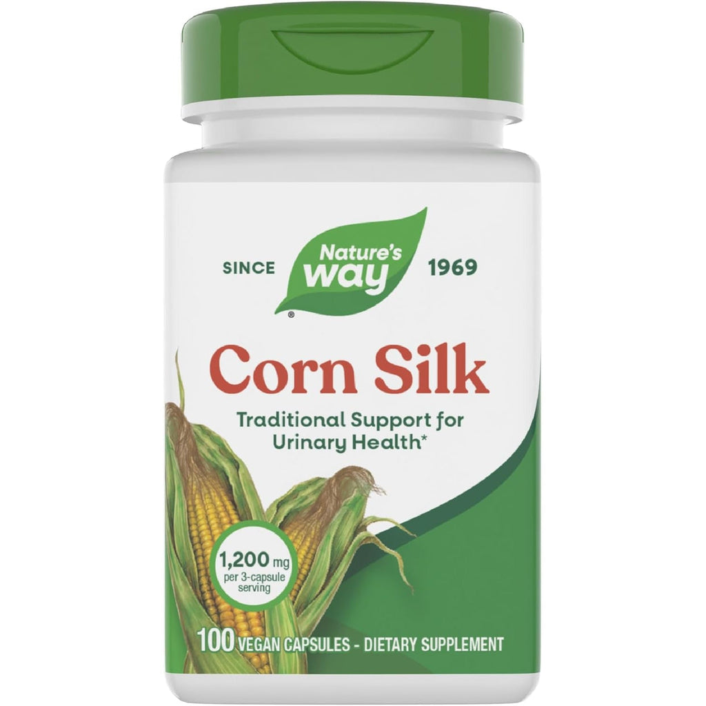 Nature'S Way Corn Silk - 1,200 Mg per 3-Capsule Serving - Traditional Urinary Health Support* - Corn Silk Dietary Supplement - Vegan & Gluten Free - 100 Vegan Capsules