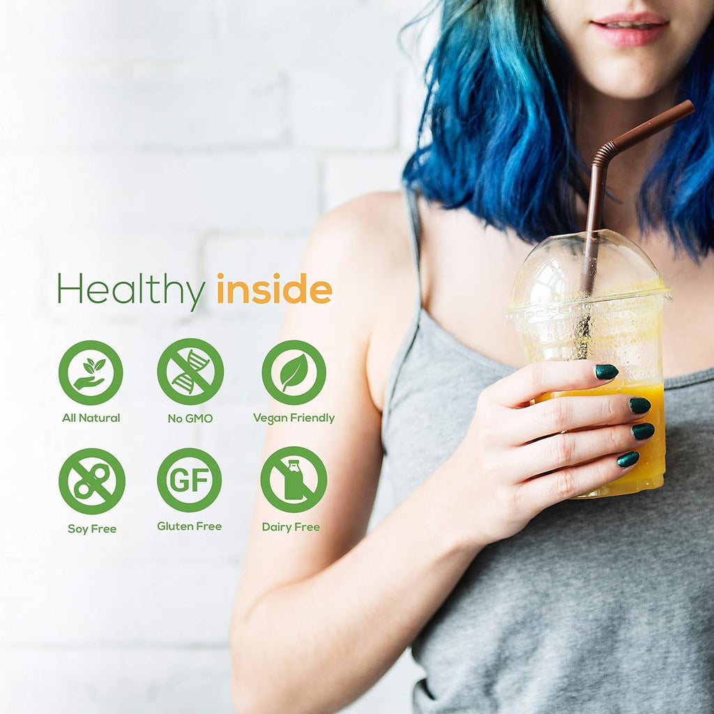 Raw Fountain 3 Day Juice Cleanse Detox, 24 Powder Packets, Travel and Vegan Friendly, 4 All Natural Flavors, Includes Protein (3 Day)