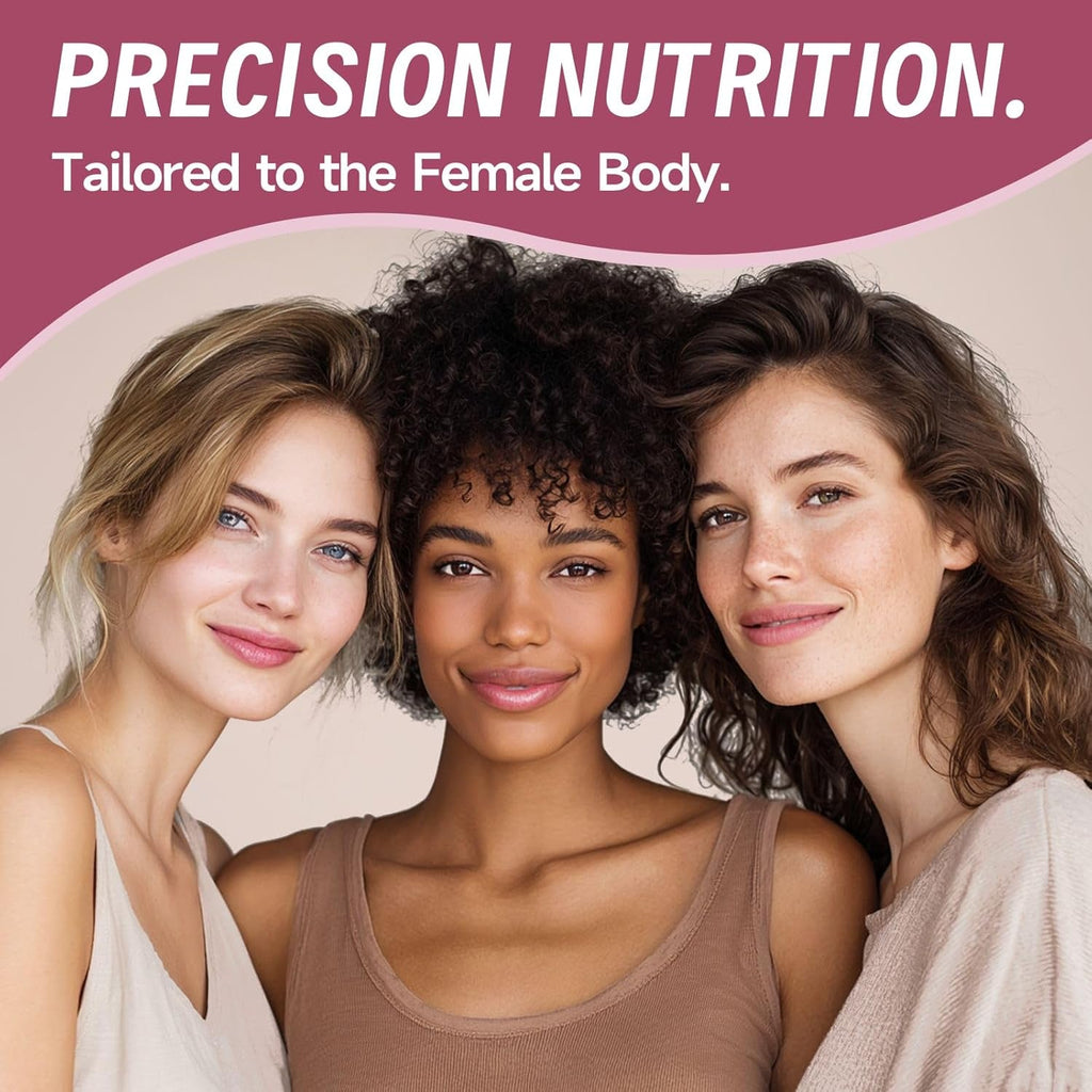 Beef Organ Supplement for Women | 9-Organ Formula with Herbal Support, Liver, Uterus, Ovary, Heart & Kidney for Feminine Balance & Energy | New Zealand Grass-Fed | 60 Capsules