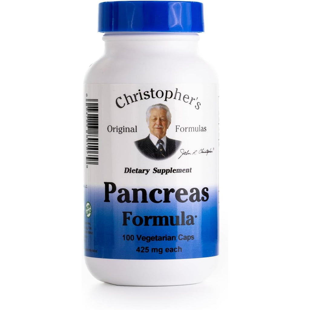 Christopher'S Original Formulas Pancreas Formula - Pancreas Cleanse Detox & Repair - Probiotics for Digestive Health