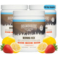 ROUNDHOUSE PROVISION Morning Kick, Greens Superfood Powder Supplement with Ashwagandha, Collagen & Probiotics - Sugar Free, Caffeine Free (3 Pack, Strawberry Lemonade Flavor) by Chuck Norris