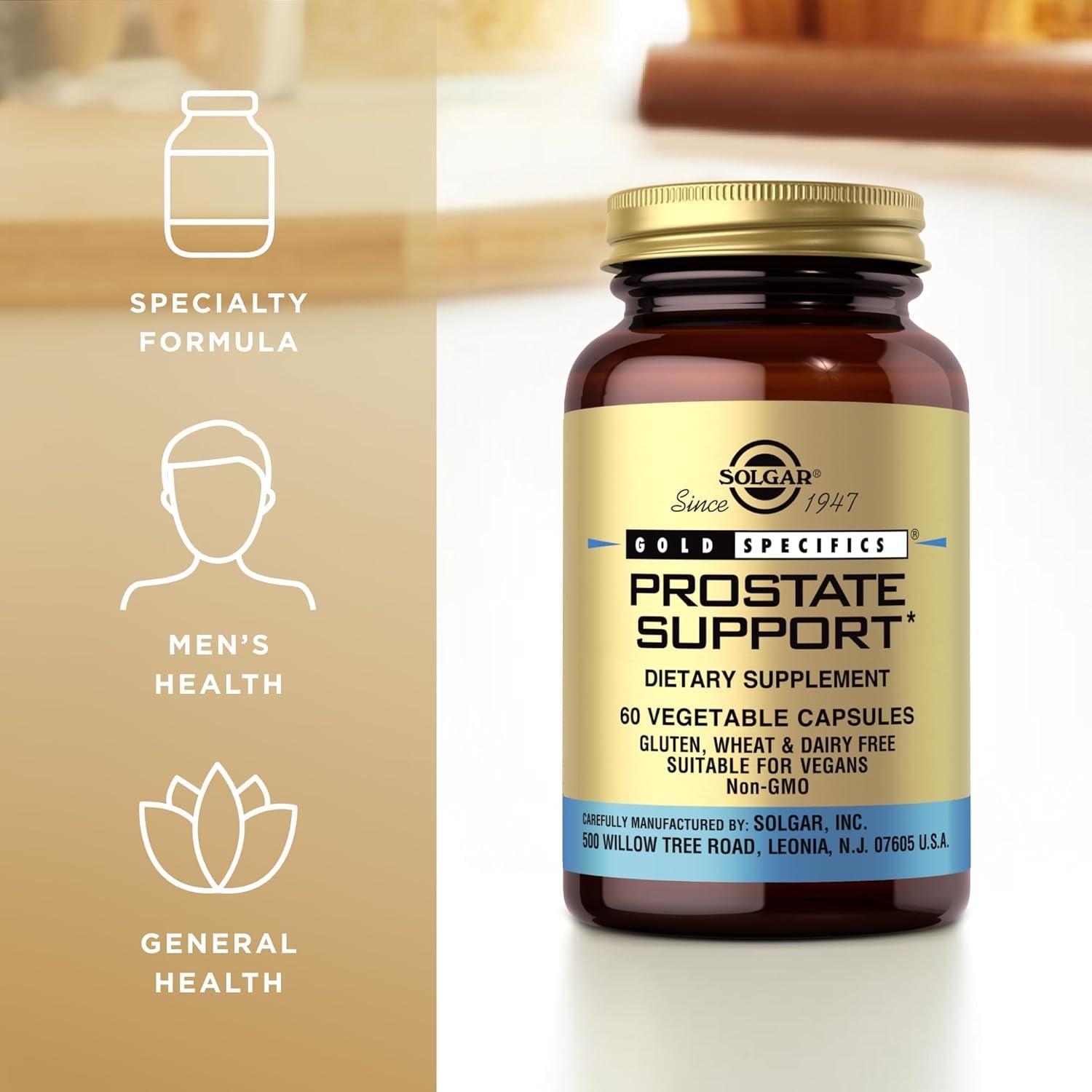 Solgar Prostate Support Vegetable Capsules, 60 Count