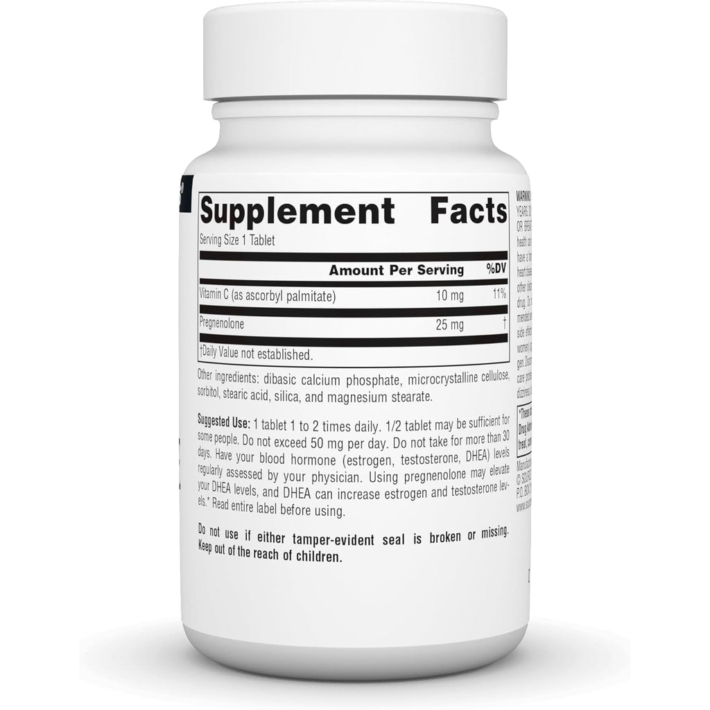 Source Naturals Pregnenolone 25Mg - 120 Tablets