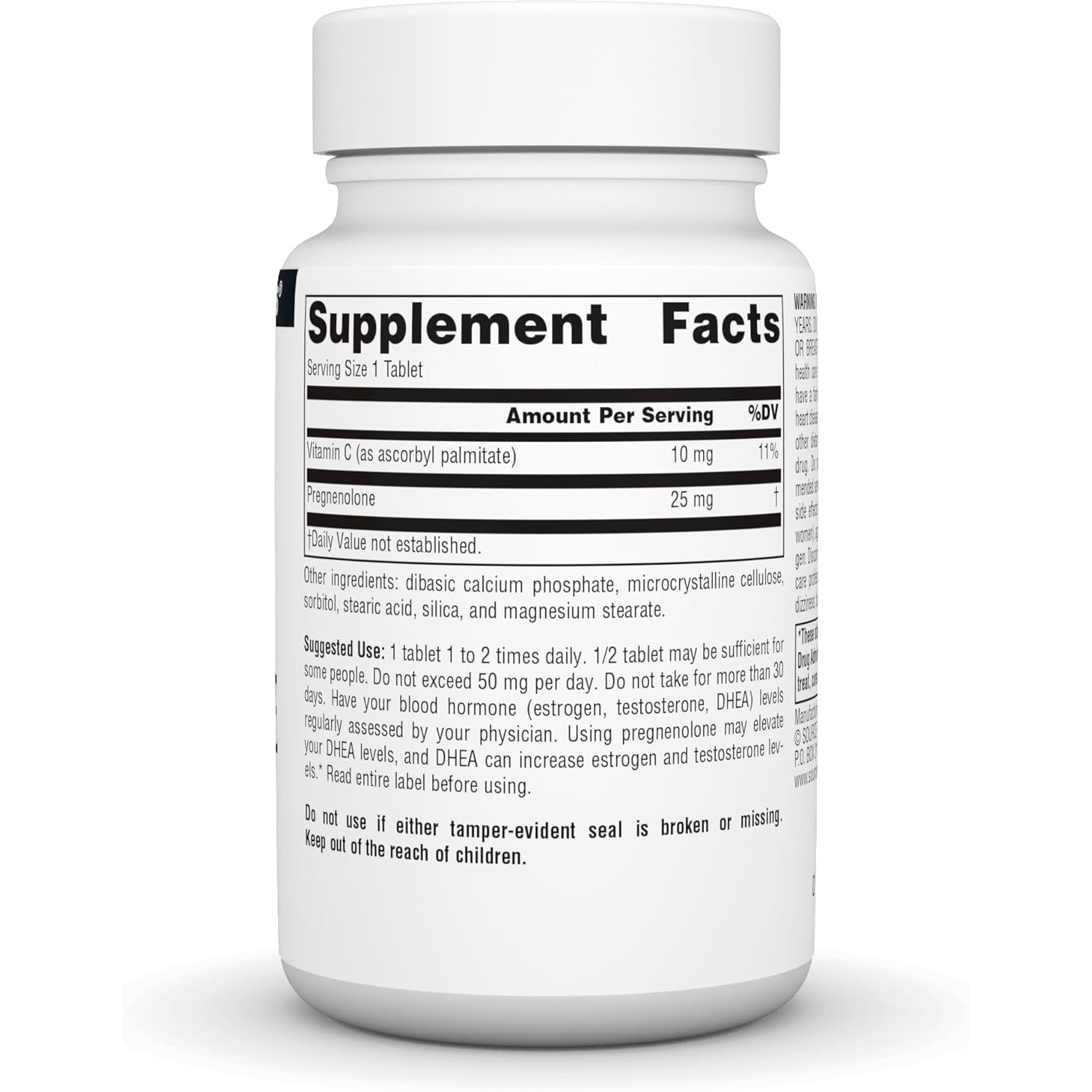 Source Naturals Pregnenolone 25Mg - 120 Tablets