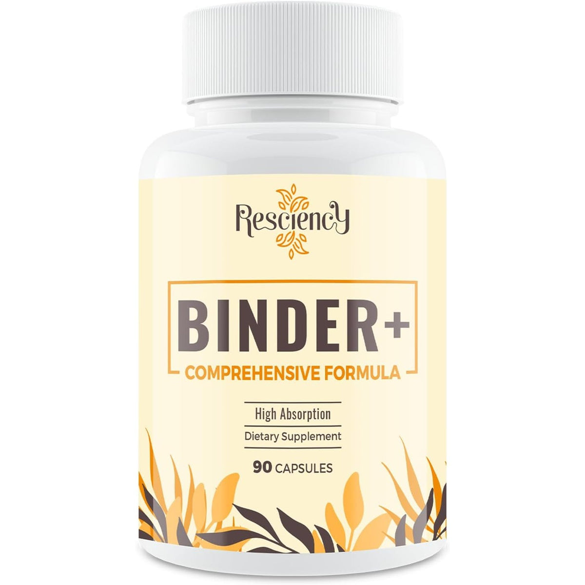 Resciency Detox Binder Supplement – Activated Charcoal, Zeolite, Bentonite Clay, Milk Thistle, Proprietary Blends - Liver & Gut, Max Absorption, 90 Vegan Capsules