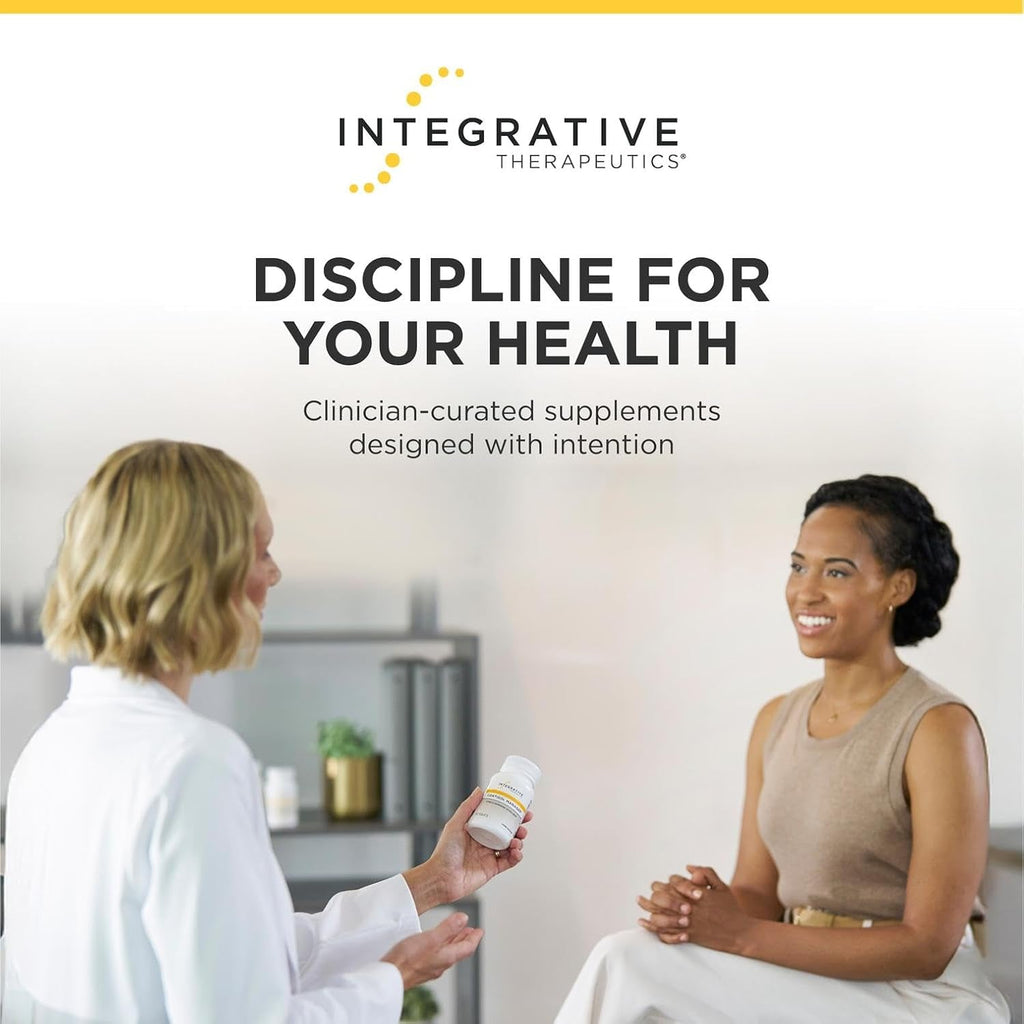 Integrative Therapeutics L-Theanine - Amino Acid Supplement for Stress & Relaxation Support* - Vegan, Gluten-Free & Dairy-Free - Third-Party Tested - 60 Capsules (30 Servings)
