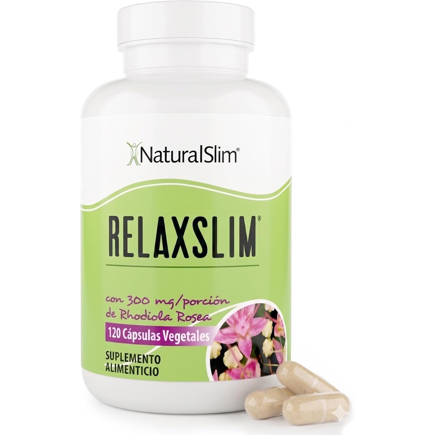 Naturalslim Relaxslim Rhodiola Rosea & Adaptogenic Herb for Brain, Mood, Metabolism, Tension & Energy Support Supplement - 21 Different Natural Compounds Help Control Appetite - 120 Capsules