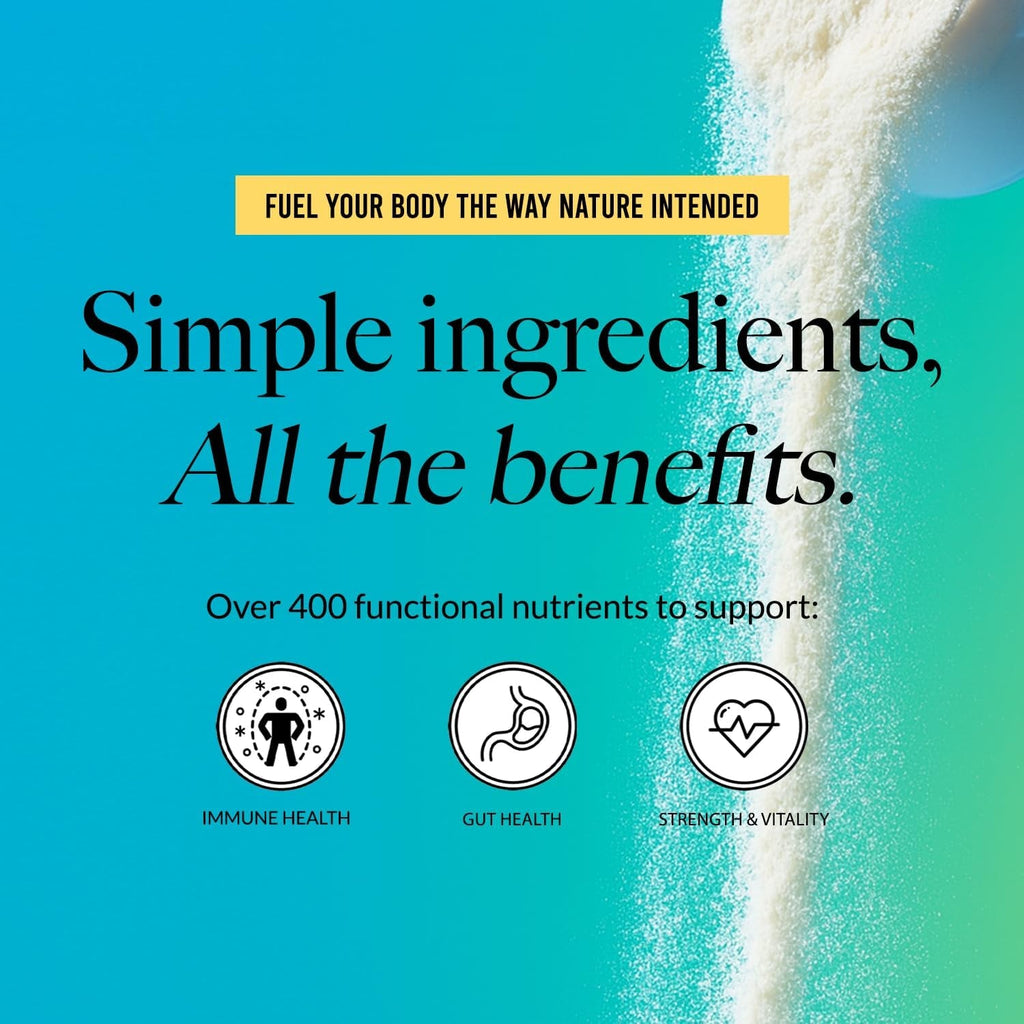 NAKED Colostrum Powder – 100% Grass-Fed Bovine Colostrum Supplement from US Farms | Tested at 20%+ Igg | Gut Health, Immunity, Recovery & Skin Support - 150 Servings