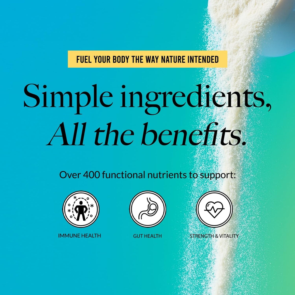 NAKED Colostrum Powder – 100% Grass-Fed Bovine Colostrum Supplement from US Farms | Tested at 20%+ Igg | Gut Health, Immunity, Recovery & Skin Support - 150 Servings