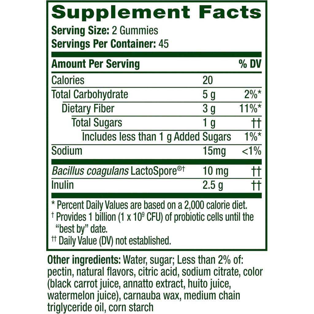 Align Dualbiotic, Prebiotics and Probiotics for Women and Men, Probiotics for Digestive Health, Prebiotics Help Nourish Good Bacteria, Natural Fruit Flavors, 90 Probiotic Gummies (Packaging May Vary)