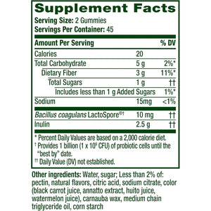 Align Dualbiotic, Prebiotics and Probiotics for Women and Men, Probiotics for Digestive Health, Prebiotics Help Nourish Good Bacteria, Natural Fruit Flavors, 90 Probiotic Gummies (Packaging May Vary)