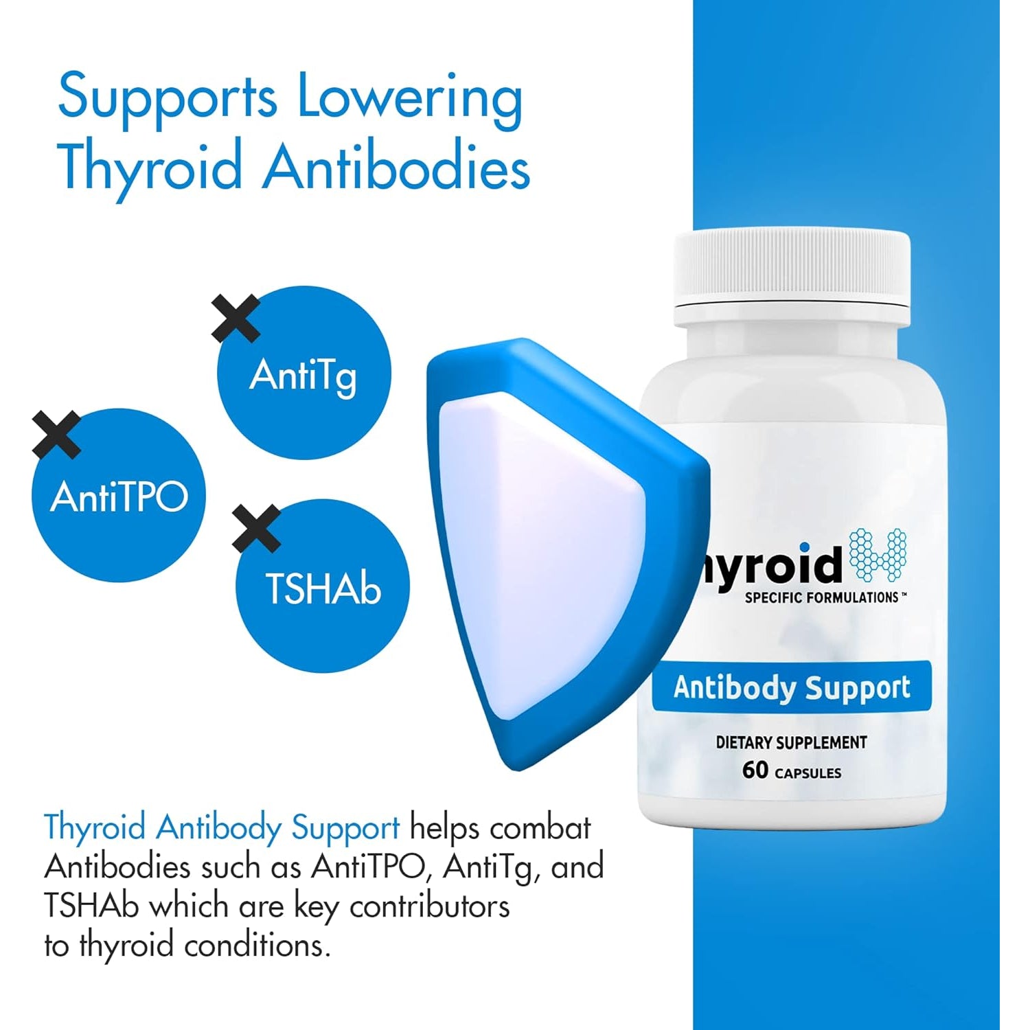 Antibody Support - Thyroid Antibody Support Combines Nigella Black Cumin Seed, Selenium and Inositol to Help Lower Thyroid Antibodies and Thyroid Cells