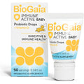 Biogaia Immune Active Baby Probiotic Drops + Vitamin D | for Babies & Toddlers 0-36 Months | Supports Digestive & Immune Health | Allergen, Dairy, Soy & Gluten Free | 50 Day Supply