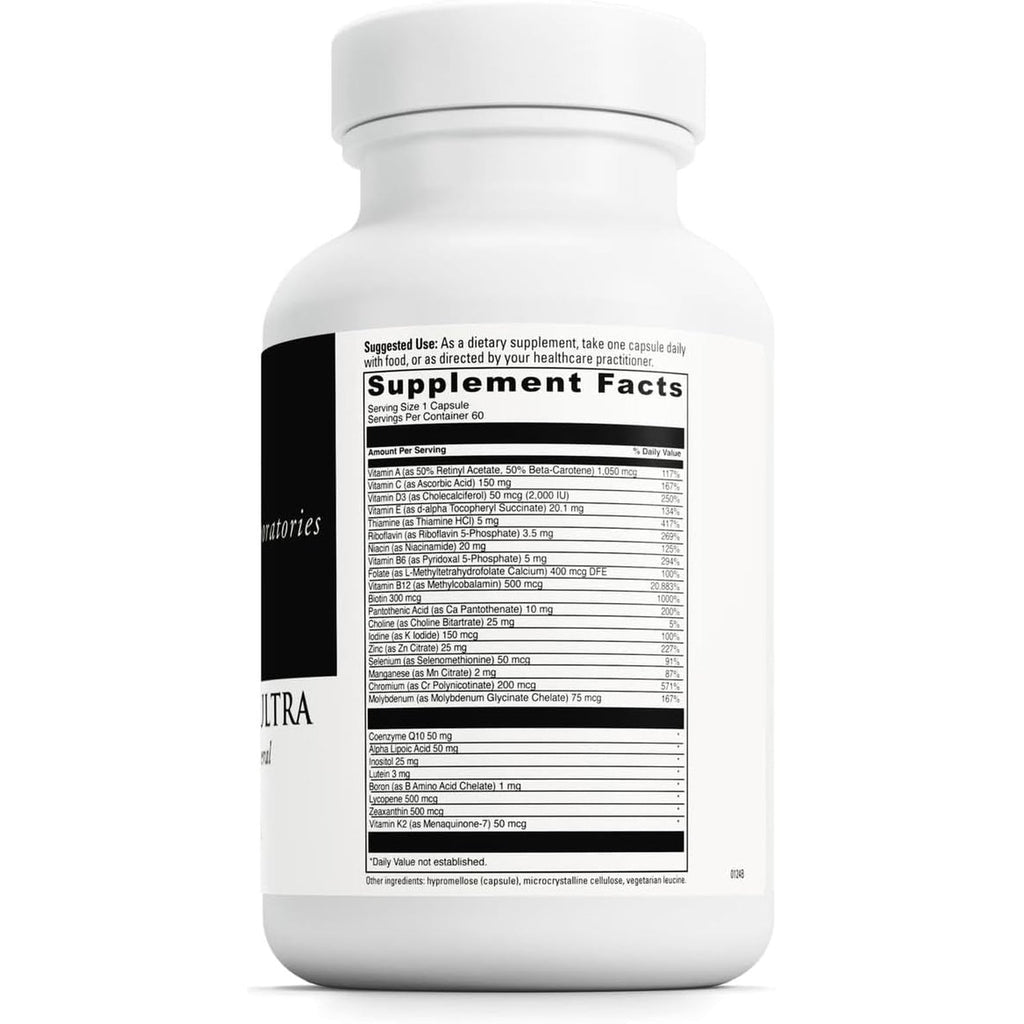 DAVINCI Labs Daily Best Ultra - Dietary Supplement to Support Cardiovascular Health, Fat Metabolism and Bone Health* - with B Vitamins, Minerals, Choline, Coq10, Boron, Lycopene - 60 Vegetarian Caps