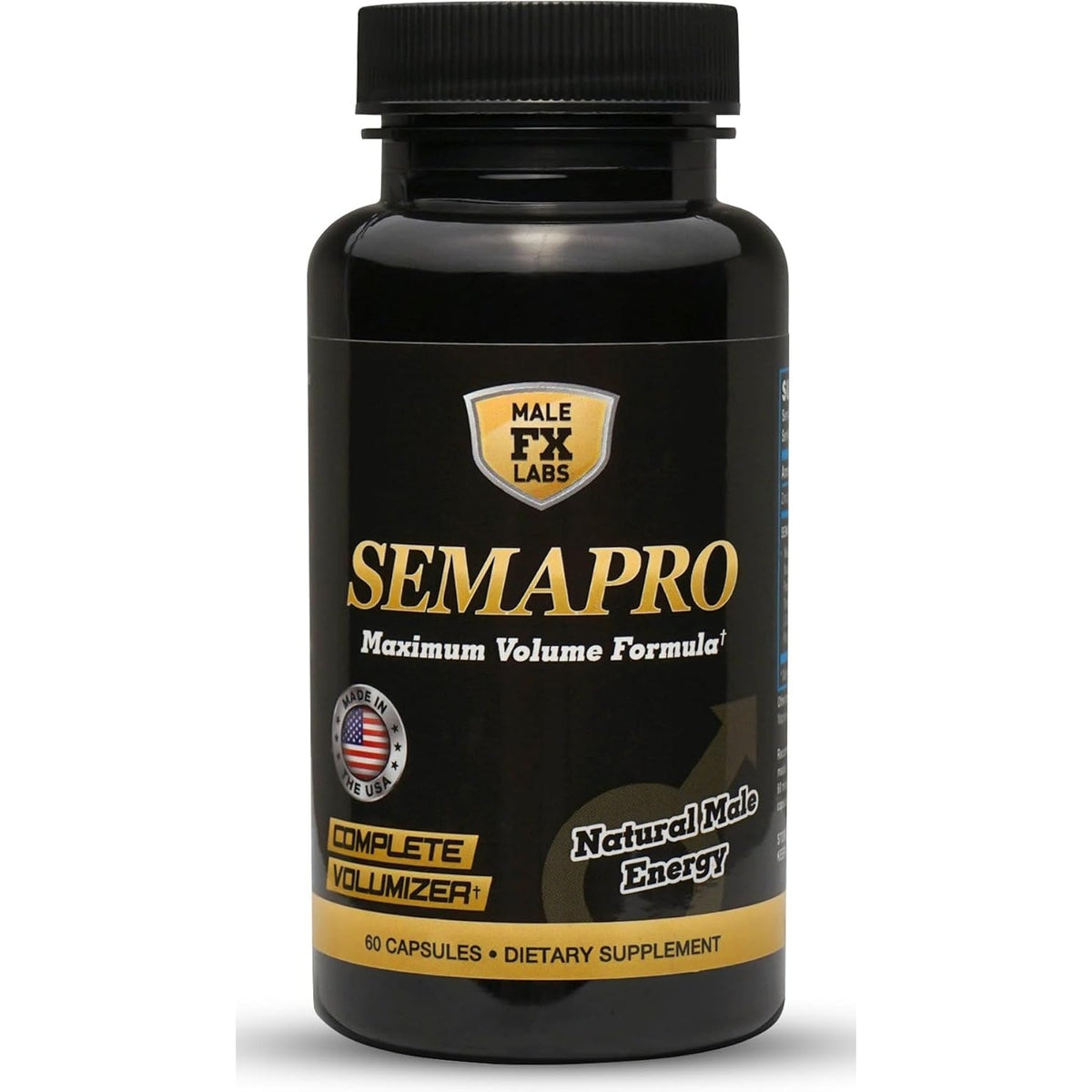 Extreme Semen Volumizer and Male Energy Formula - All Natural Endurance, Stamina & Semen Health - 60 Caps (1 Month Supply)