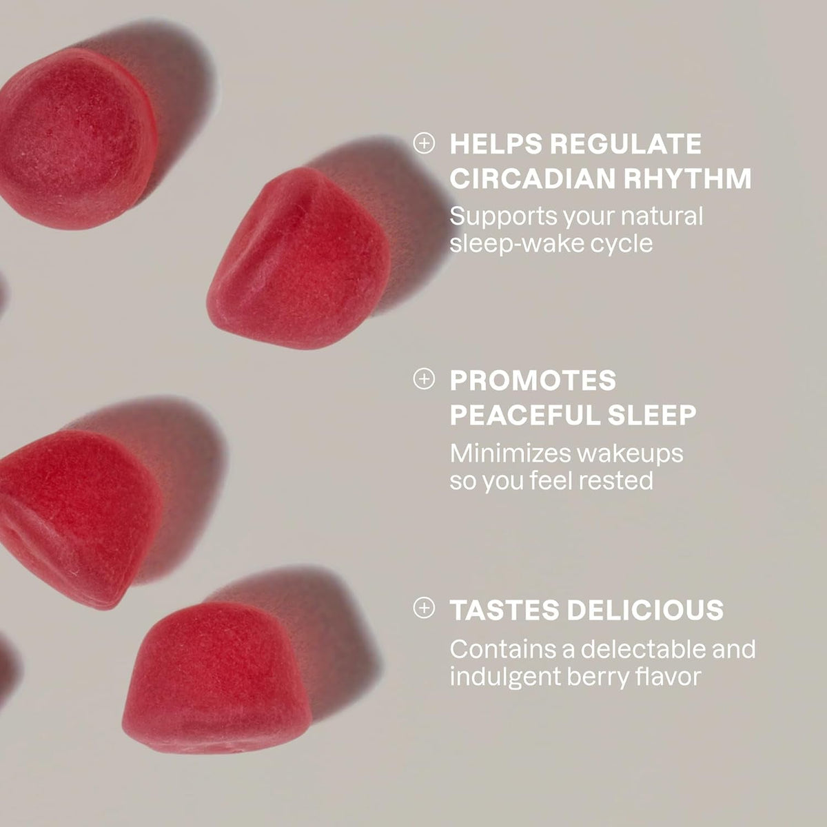 Cliganic Melatonin Gummies (10 Mg, 60-Day Supply) - Adult Sleep Aid, Berry Flavor, Vegan, Non-Gmo, Kosher, Gluten-Free Supplement, Helps Regulate Circadian Rhythm & Promotes Peaceful Nights