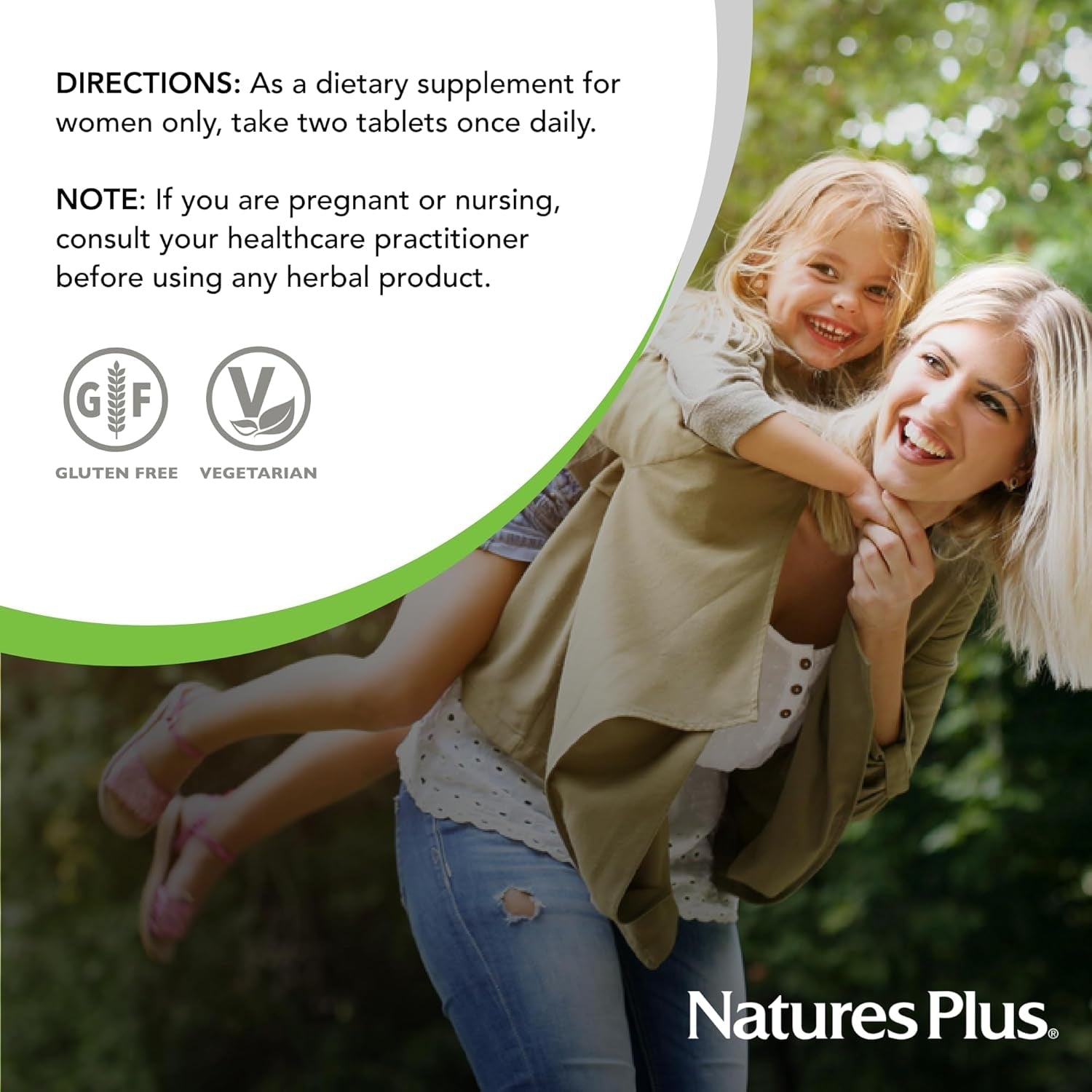 Naturesplus Source of Life Women - 60 Tablets - Multivitamin & Mineral Supplement - with Iron, Calcium, Folate & Lutein - Gluten Free, Vegetarian - 30 Servings
