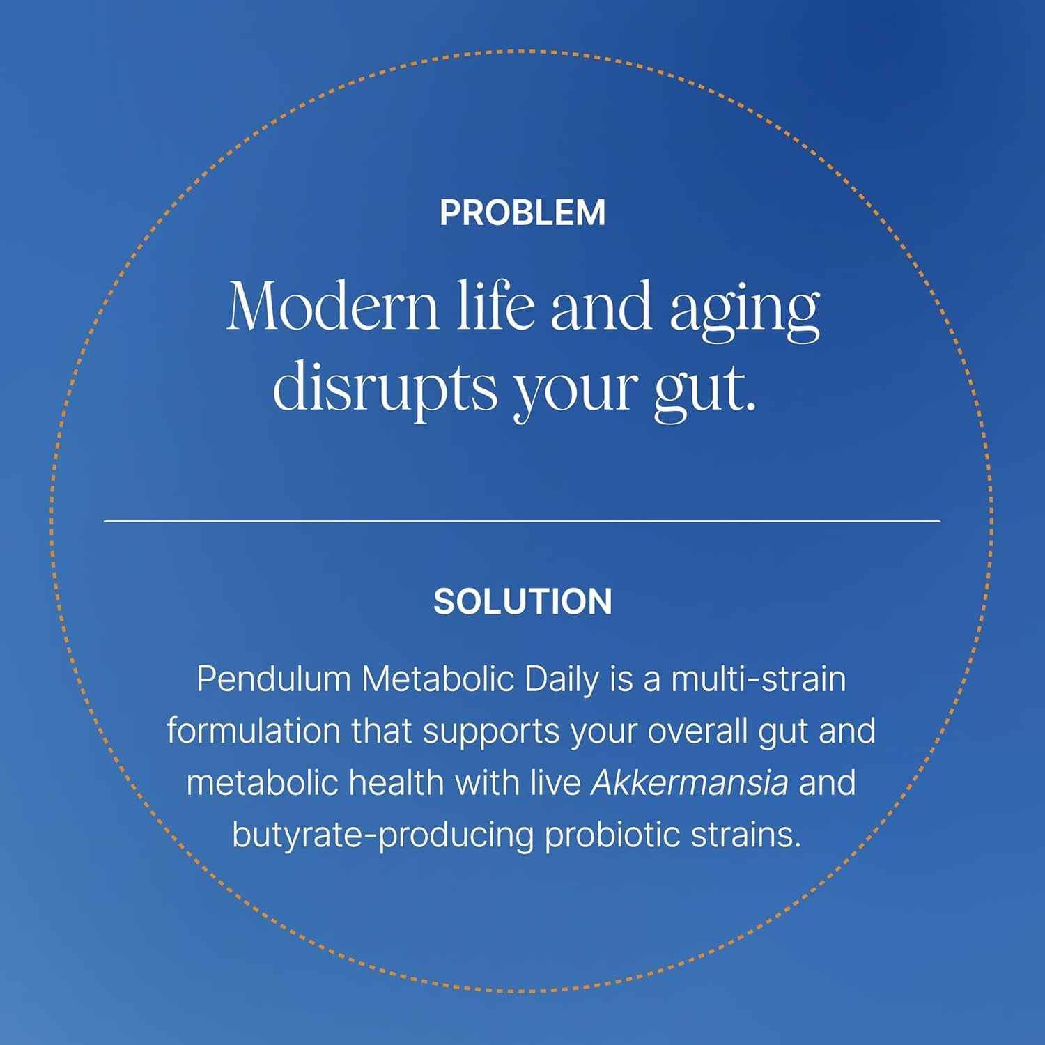 Pendulum Metabolic Daily - Multi-Strain Probiotic with Akkermansia Muciniphila to Support Metabolism and Sustain Energy Levels - for Women and Men - 30 Capsules (1 Pack)