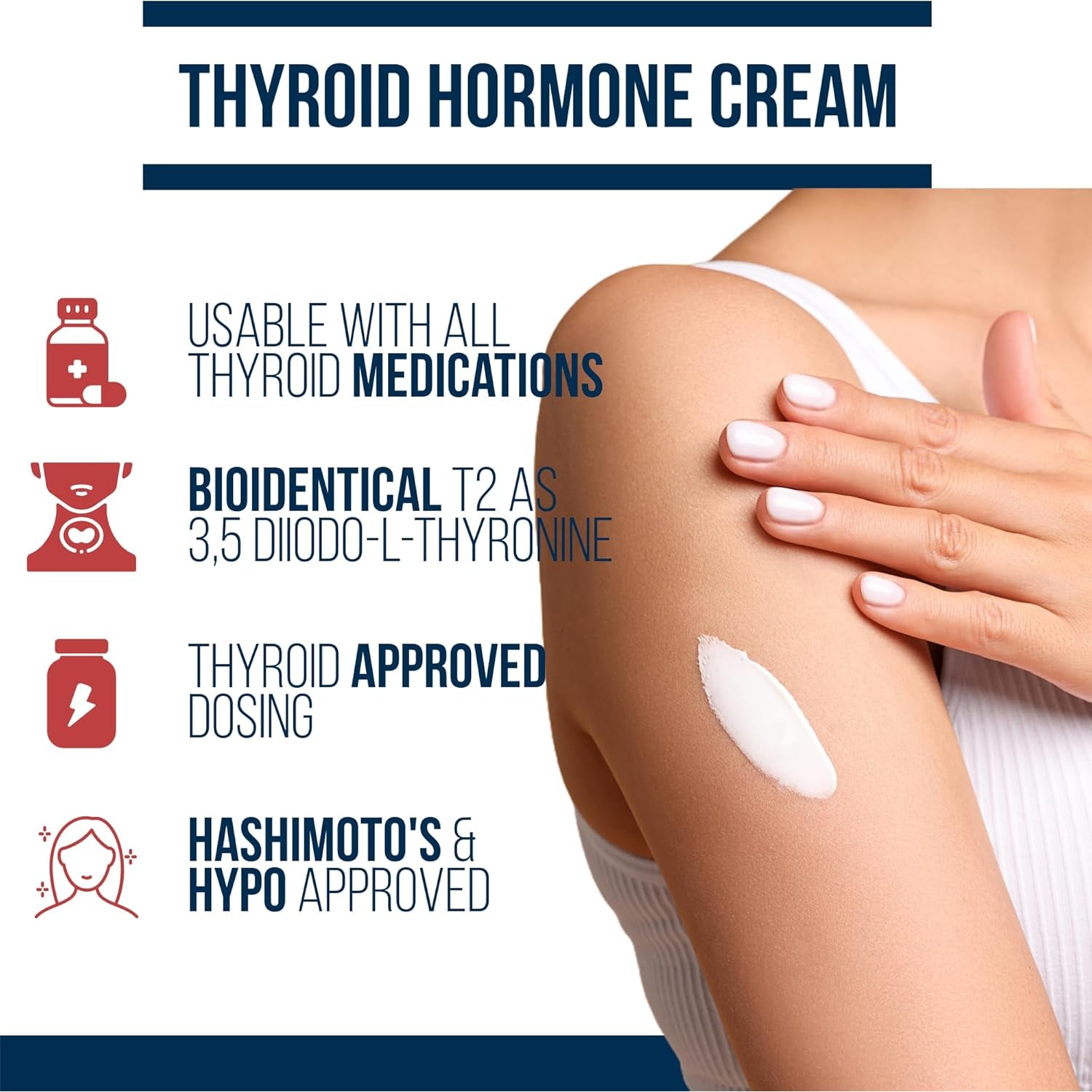 Dr. Westin Childs T2 Cream - T2 Thyroid Support for Women & Men with Bioidentical 3,5 Diiodo-L-Thyronine in Lotion Form for Hormone Balance in Hypothyroidism, Hashimoto'S, Thyroidectomy & Rai, 60 Ct