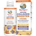 Maryruth Organics Collagen Booster Liposomal, Sugar Free, Liquid Collagen Booster with Vitamin C, Vitamin E, Zinc, Copper & Silica, Skin Care & Joint Support Supplement, Vegan, Non-Gmo, 7.6 Fl Oz