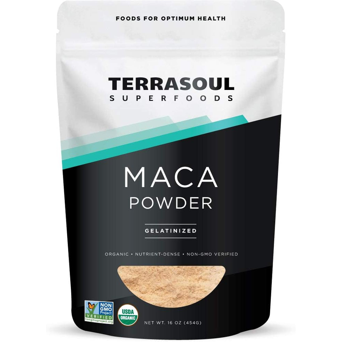 Terrasoul Superfoods Organic Gelatinized Maca Powder, 16 Oz, Hormone Balance, Energy Boost, and Superfood Smoothies with Peruvian Maca Root, Gelatinized for Easy Digestion
