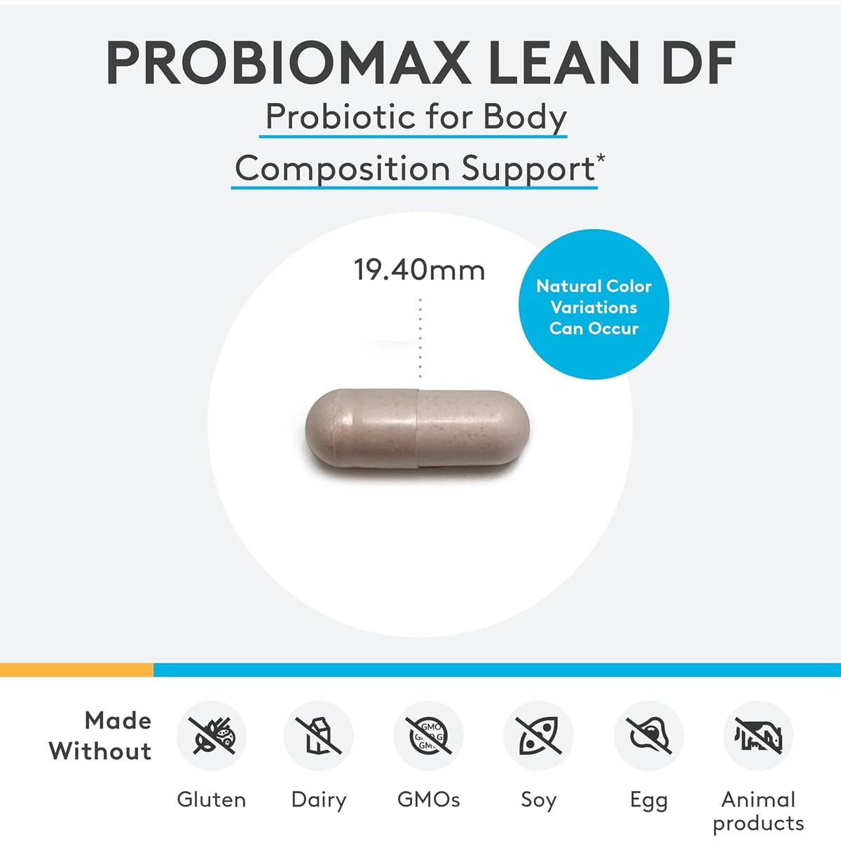 XYMOGEN Probiomax Lean - Probiotic Supplement to Support Gut Barrier Function* - Bifidobacterium Animalis Subsp Lactis B420 - Vegetarian, Non-Gmo & Gluten-Free - 30 Capsules