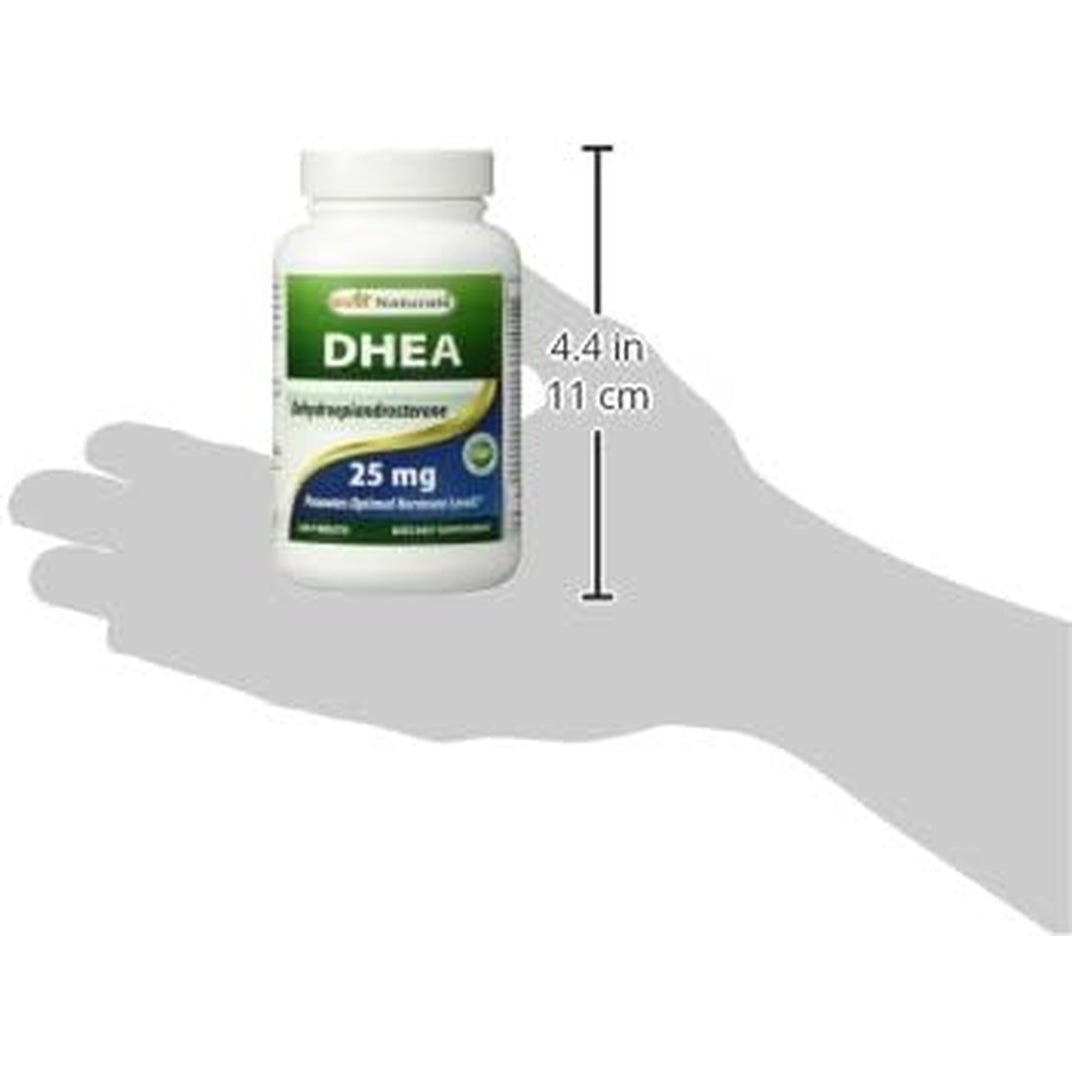 Best Naturals Dhea 25Mg Supplement 240 Tablets - Supports Balanced Hormone Levels for Men & Women - Promotes Healthy Aging - USA Manufactured