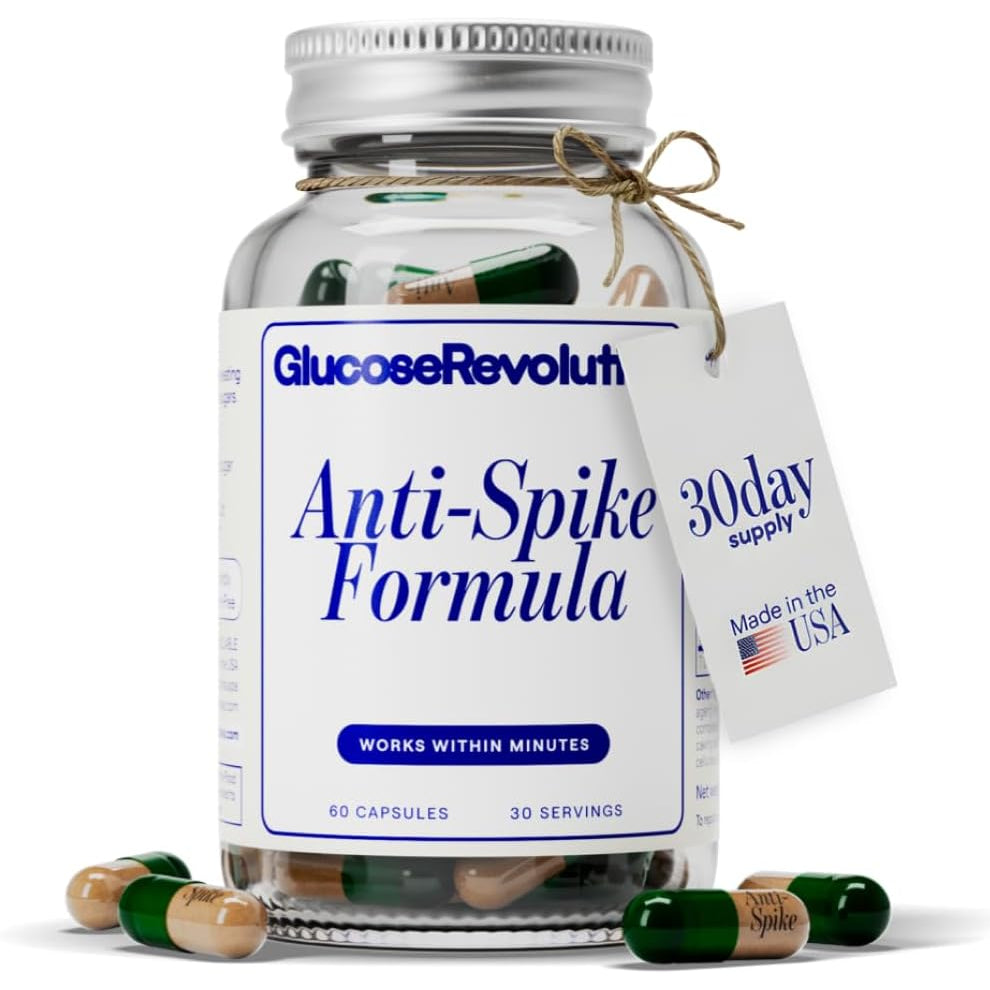 Anti-Spike Formula by the Glucose Goddess - Supports Healthy Blood Sugar Levels Already within Normal Range, Vegan, Gluten-Free, 60 Capsules (30-Day Supply)