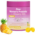 Feminine Vaginal Probiotics Gummies, Supports Ph Balance & Digestive Health, Slippery Elm for Women, Suagr-Free, Veagn, Pineapple Flavor, 60 Count