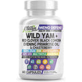 Clean Nutra Wild Yam Root Capsules with Red Clover Black Cohosh Evening Primrose Oil Chasteberry Dong Quai DIM Ashwagandha Grape Seed Extract Milk Thistle Lemon Balm and More Hormone Balance for Women