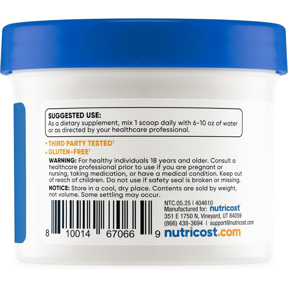 Nutricost Tudca Powder 25 Grams (Tauroursodeoxycholic Acid) - Gluten Free, Non-Gmo