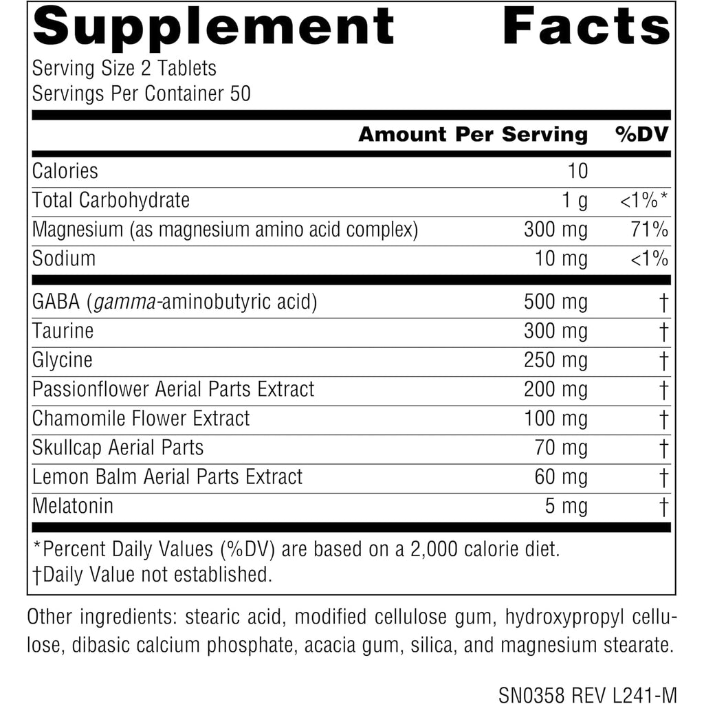 Source Naturals Sleep Science Nightrest with Melatonin - Bioaligned Multinutrient & Herb Complex, for Rest & Relaxation Support* - 100 Tablets