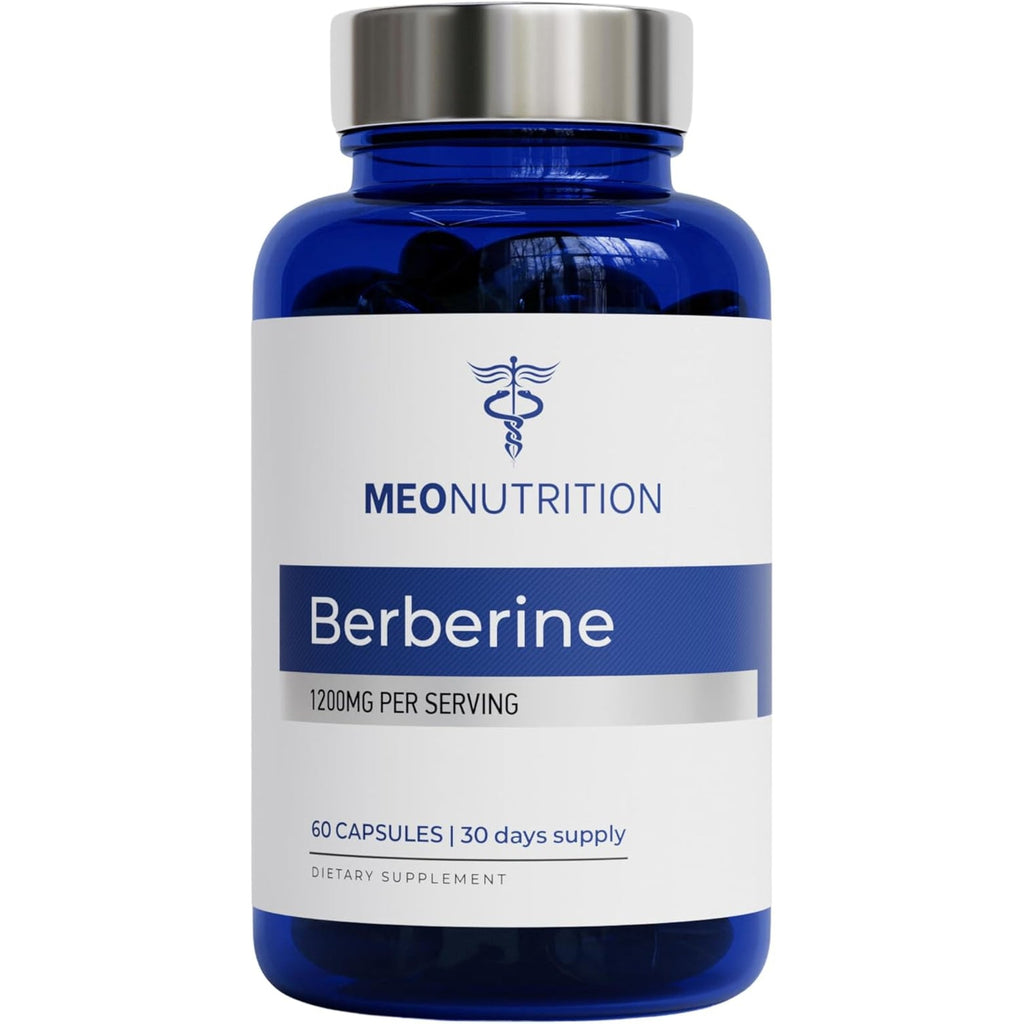 Berberine Supplement 1200Mg HCI - 60 Capsules, 3Rd Party Lab Tested, Non-Gmo, GMP Certified - Supports Metabolic Health & Overall Wellness