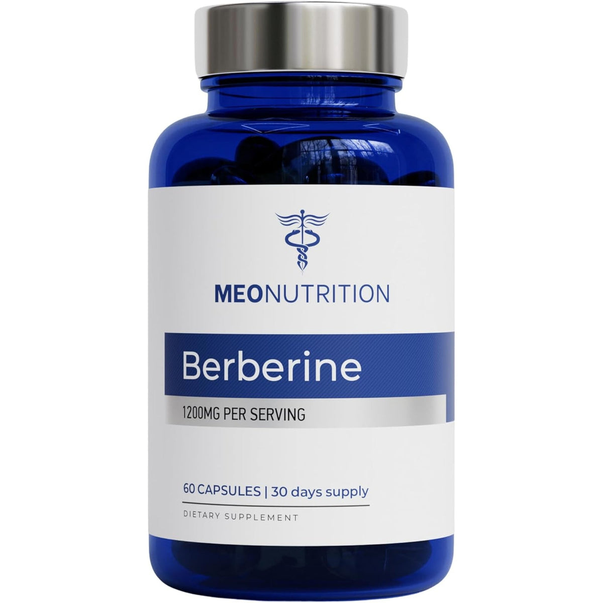 Berberine Supplement 1200Mg HCI - 60 Capsules, 3Rd Party Lab Tested, Non-Gmo, GMP Certified - Supports Metabolic Health & Overall Wellness
