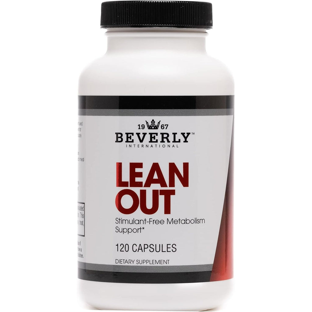 Beverly International Lean Out 120 Caps. Fat Burner with Metabolic Support. Lipotropics. Choline, Carnitine, Chromium. Stimulant-Free Belly Fat Burner. Get Leaner. Use AM & PM, Stackable Diet Pills.