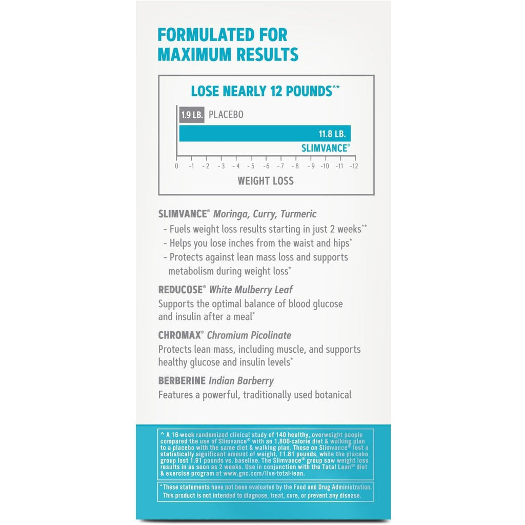 GNC Total Lean Glucatrim - 120 Capsules