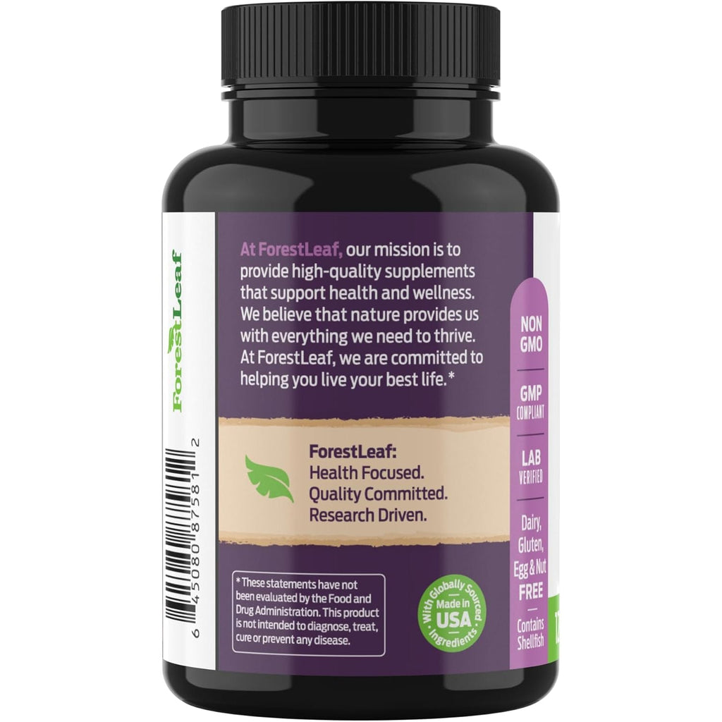 Forestleaf Glucosamine Chondroitin MSM Joint Supplement Complex - 1200Mg - 120 Caps