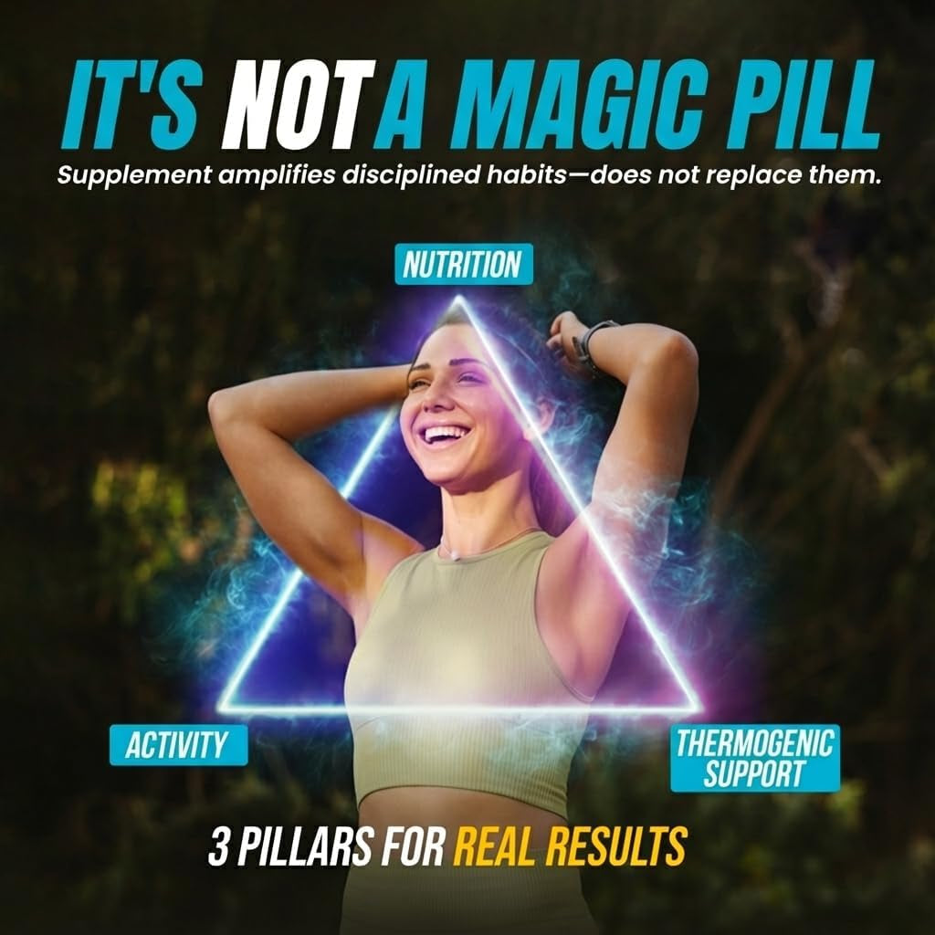 Fat Burner Weight Loss Pills for Women & Men with GLP-1 Support - Raspberry Ketones, Green Tea, Thermogenic Metabolism, Appetite Suppressant - Vegan, Non-Gmo, 30 Day Supply