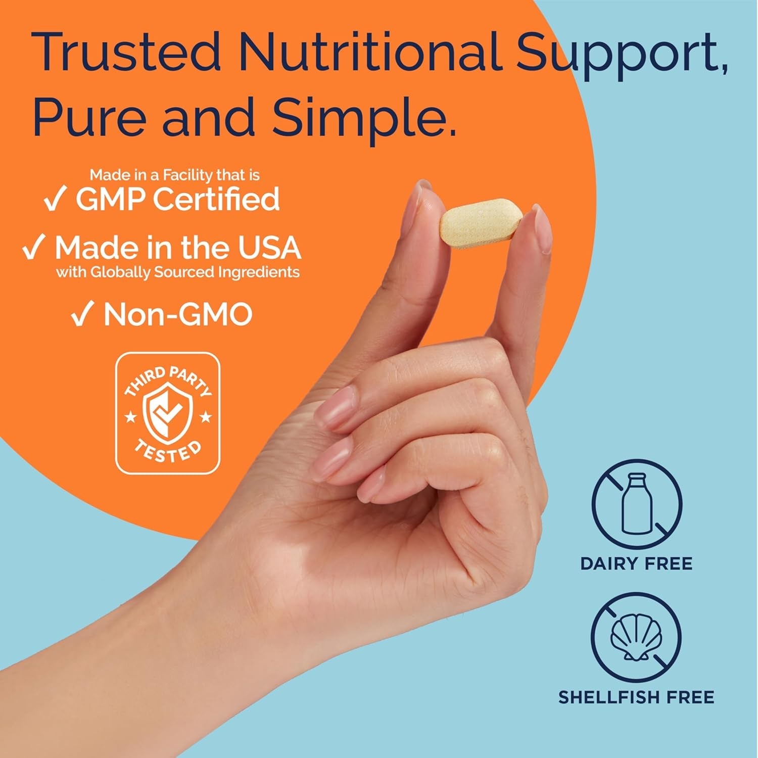 Replenza Daily GLP-1 Nutritional Support Supplement, Essential Vitamins and Minerals, Support for Gut Health, Stress and Cellular Energy – 60 Tablets
