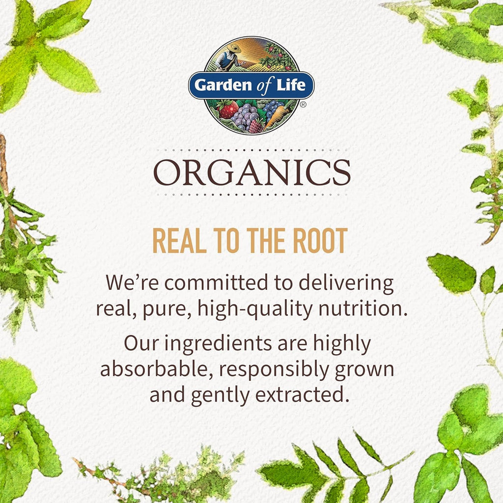 Garden of Life Organics Whole Food Multivitamin for Men, 120 Tablets, Vegan Mens Vitamins and Minerals for Health and Well-Being, Certified Organic Vegan Multi
