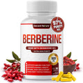 Berberine Supplement 1800Mg - Premium Berberine Hcl 97% High Purity, Supports Immune System, High Potency Hydrochloride & Extract, Activates AMPK & GLP-1, Non-Gmo Vegan, for Men Woman 90 Capsules