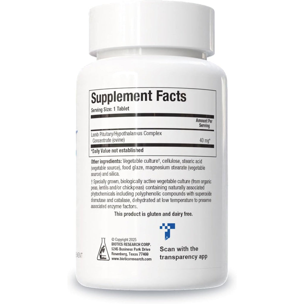 Biotics Research Cytozyme PT HPT Lamb Pituitary/Hypothalamus Complex, Supports Function of the Pituitary Gland and Hypothalamus, Adrenal Health, Brain Boost 60 Tablets