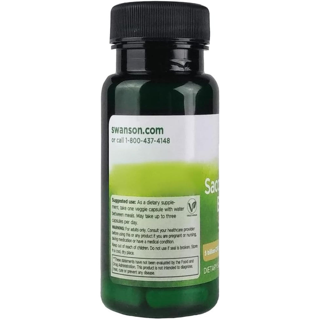 Swanson Saccharomyces Boulardii 5 Billion Cfu 30 Veg Capsules