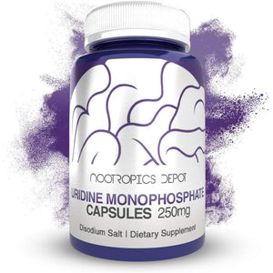 Nootropics Depot | Uridine Monophosphate Capsules | 120 Count | 250Mg