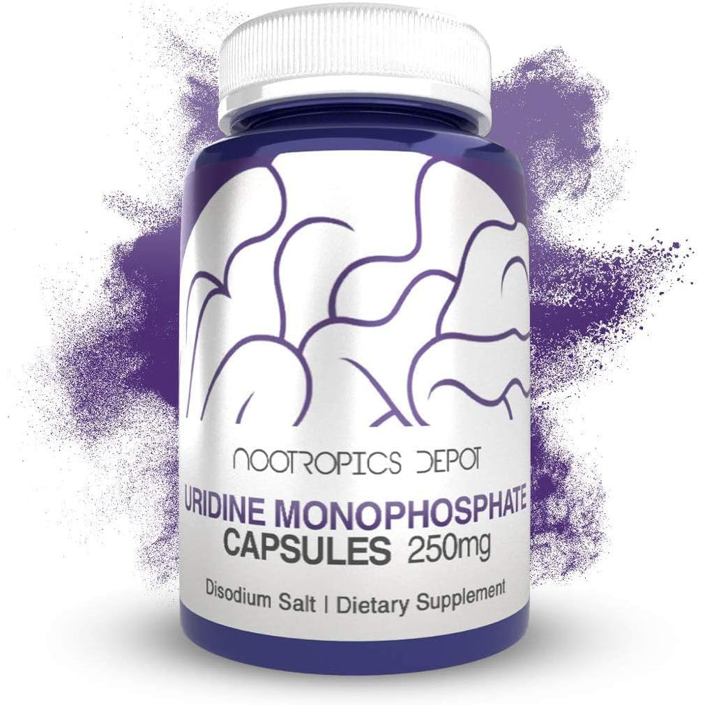 Nootropics Depot | Uridine Monophosphate Capsules | 120 Count | 250Mg