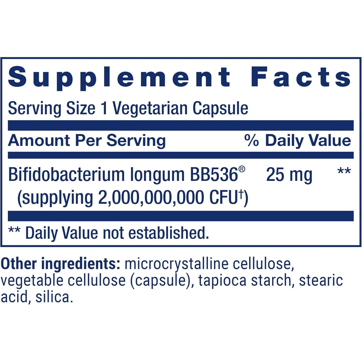 Life Extension Bifido GI Balance, Probiotics, Bifidobacterium Longum BB536® (2 Billion CFU), Support Healthy Gut & Digestive Health, Gluten-Free, Non-Gmo, Vegetarian, 60 Capsules