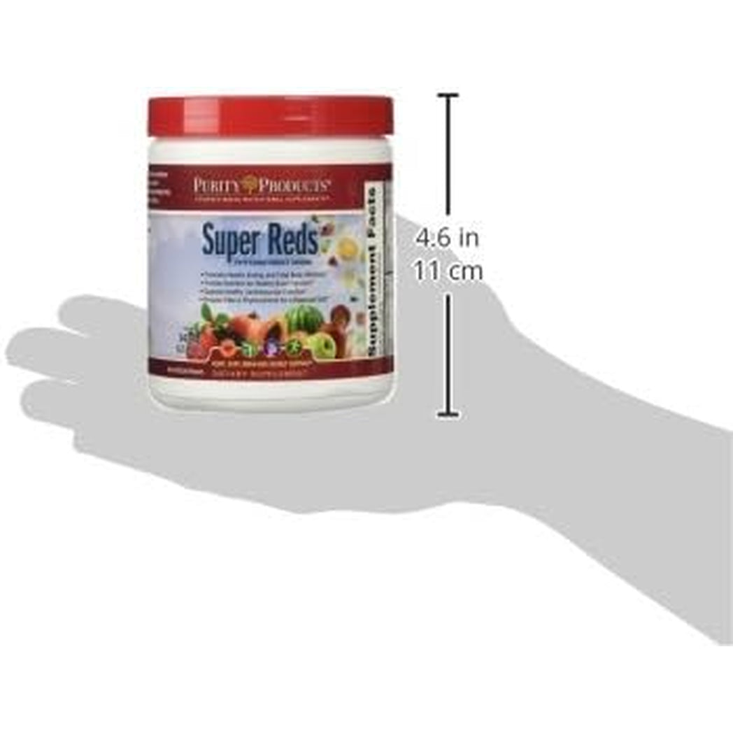 Purity Products Super Reds Powder Phytonutrient Superfood Drink Mix W/Floraglo Lutein - Phytonutrient Blend Containing Polyphenols, Antioxidants & More - 330 Grams - 30 Day Supply
