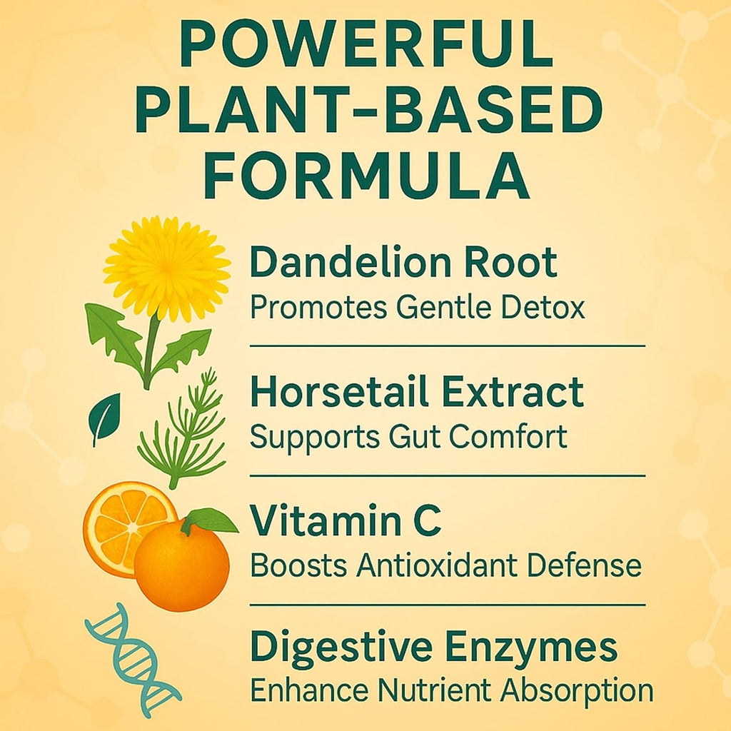 Debloat Powder for Supports Digestive Comfort & Bloating Relief, Digestive Enzymes for Women & Men, Rich in Vitamin C, Dandelion Root, Horsetail Extract, Non GMO, Peach Mango, 200G / 7.05OZ