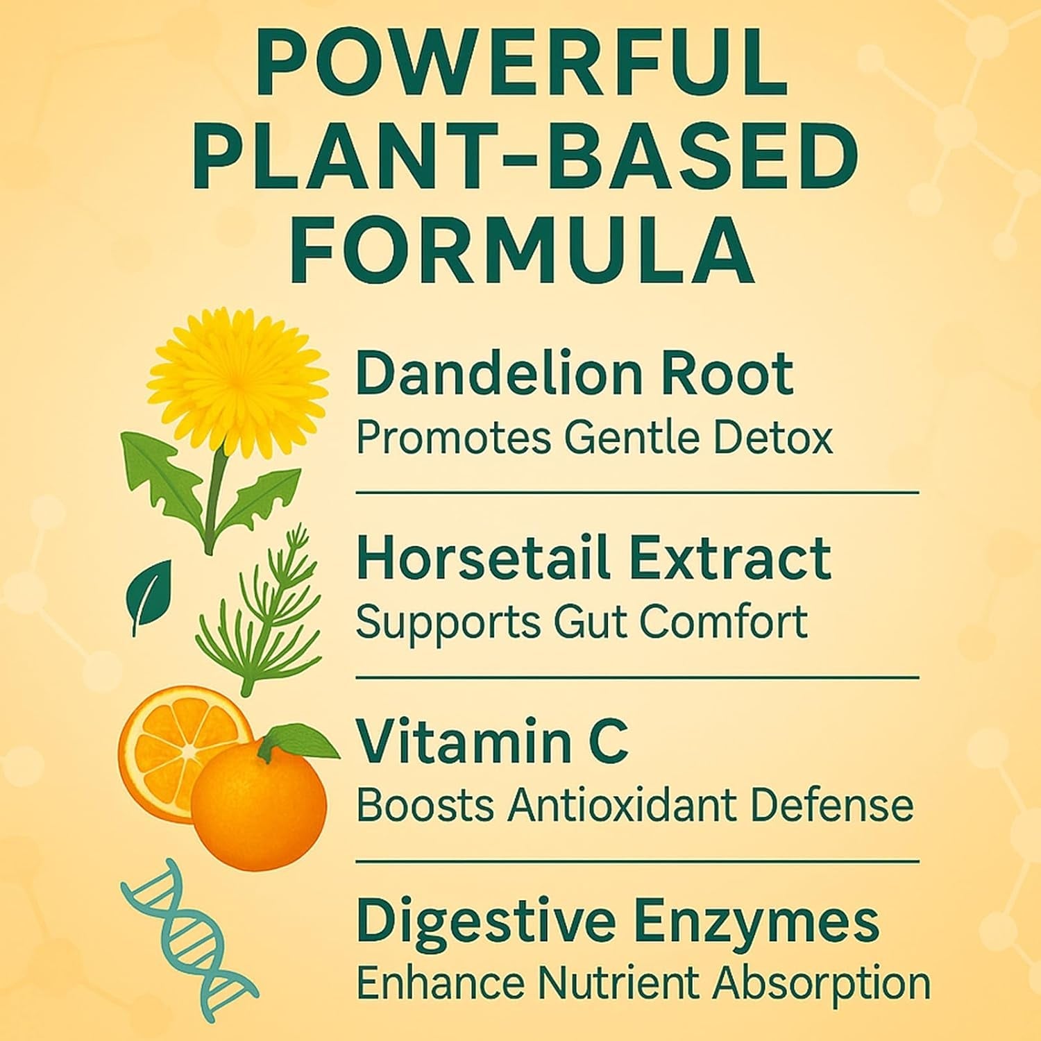 Debloat Powder for Supports Digestive Comfort & Bloating Relief, Digestive Enzymes for Women & Men, Rich in Vitamin C, Dandelion Root, Horsetail Extract, Non GMO, Peach Mango, 200G / 7.05OZ